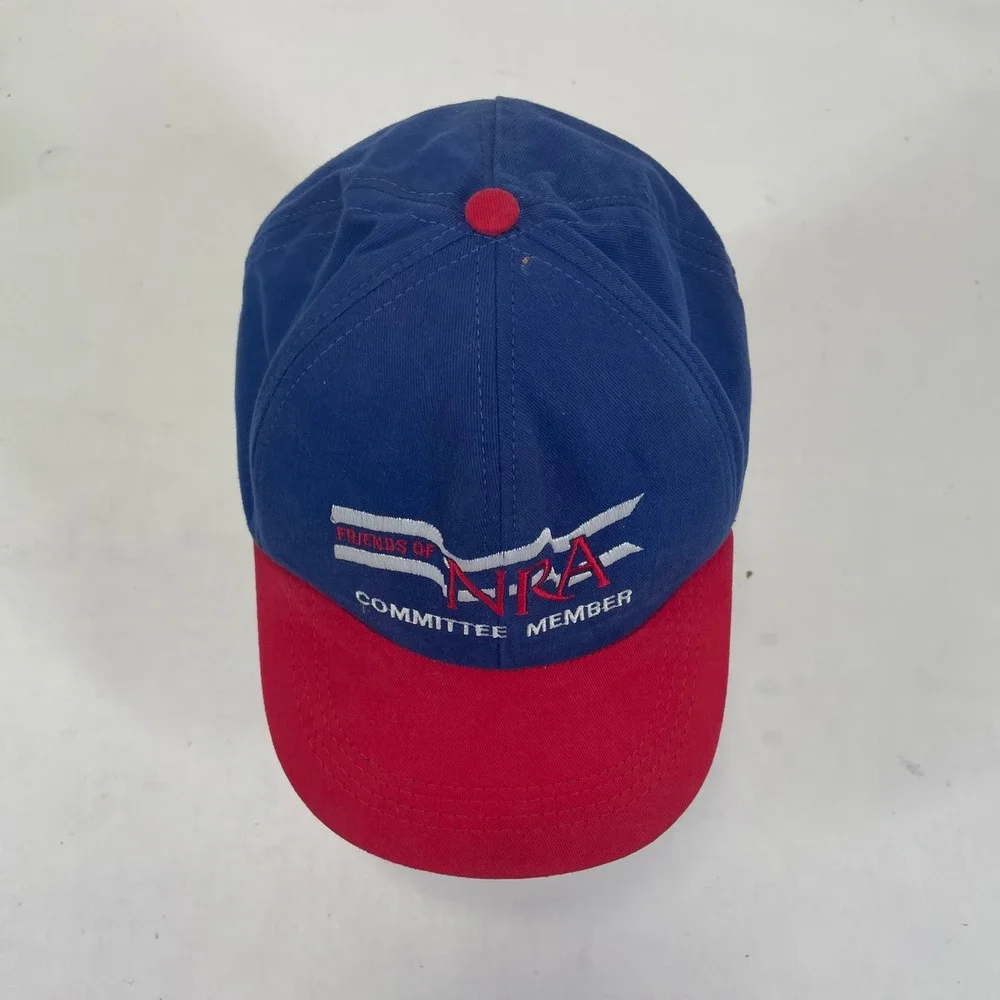 Vintage AmeriCap USA Friends‎ of NRA Committee Member Snapback Hat Blue Red USA